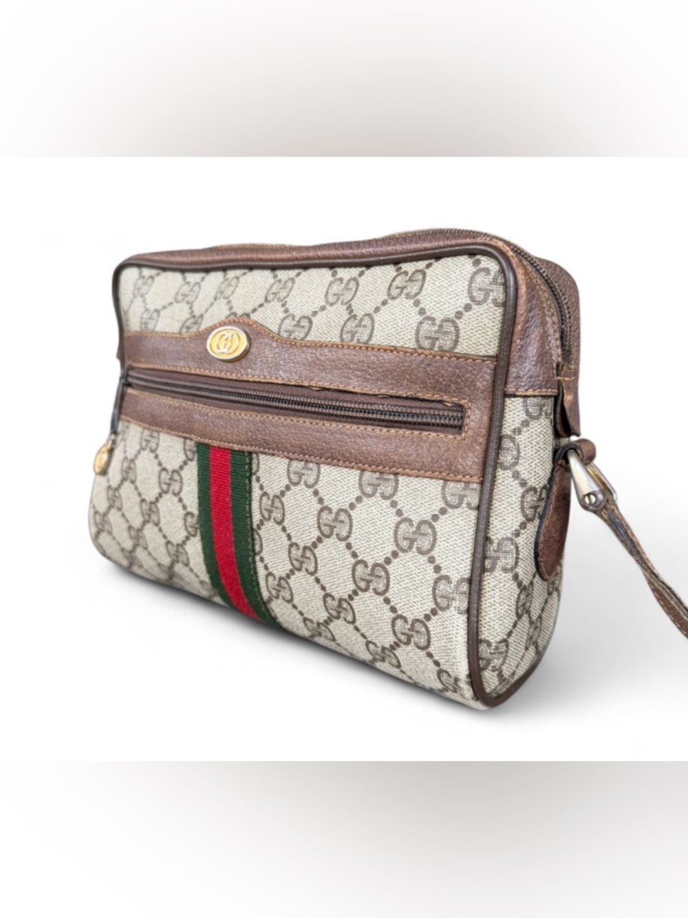Gucci Ophidia GG Supreme Sherry Line Crossbody/Shoulder Bag with COA - Picture 4 of 17